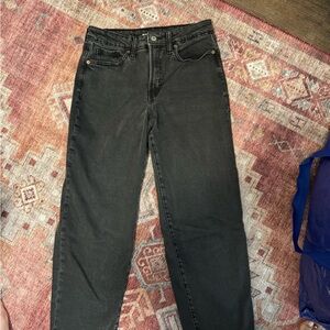 Old Navy Charcoal High-Rise Jeans